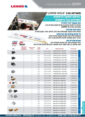 מסוריות חרב - כלל הסוגים